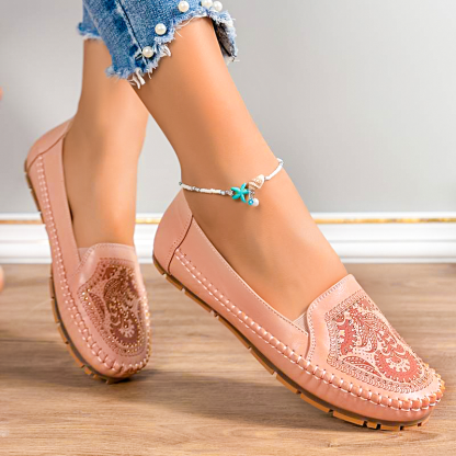 🔥Best Seller-Last Day Sale 70% OFF🔥Women's Leather Moccasins - Proven Plantar Fasciitis, Foot and Heel Pain Relief