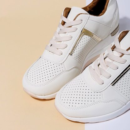 Orthopedic New Women Sneakers Lace-up Wedge Sport Design