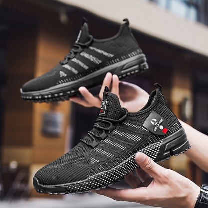 ⏰LIMITED SALE 70% OFF🔥Men's Yellow Athletic Sneakers - Breathable Mesh Lace-Up Running Shoes for Training & Casual Sports