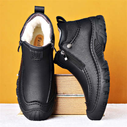 🔥🚀New product promotion 50% OFF🌟👟💥Zipper Warm Velvet Men Boots Shoes