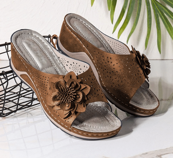 🌸🎉Spring Sale 50% OFF✨⏳Leather Soft Footbed Orthopedic Arch-Support Sandals - Proven Plantar Fasciitis, Foot and Heel Pain Relief