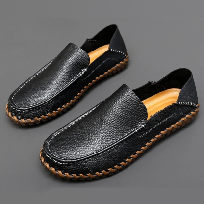 🔥Last Day 70% OFF ⏰Men's Genuine Leather  Comfortable Lightweight Non-Slip Orthopedic Shoes - Proven Plantar Fasciitis, Foot and Heel Pain Relief