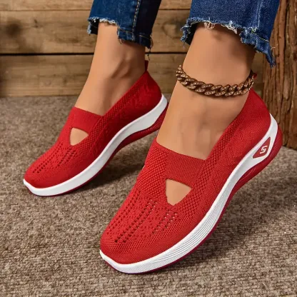 🔥Last Day Promotion 70% OFF⏰ Women's comfortable breathable knitted sneakers - Proven Plantar Fasciitis, Foot and Heel Pain Relief
