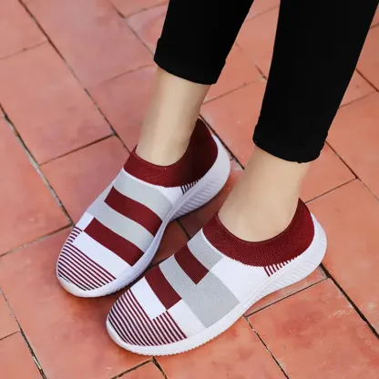 🔥Last Day Promotion 70% OFF⏰Women's Colorblock Comfortable & Breathable Slip On Sports Orthopedic Shoes