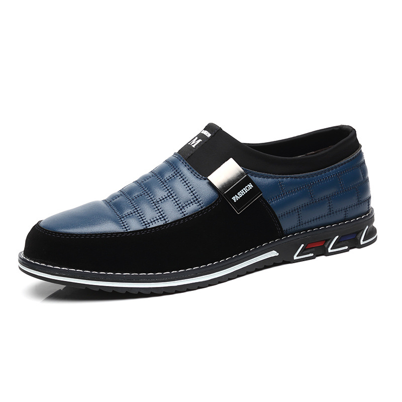 🔥Last Day Promotion 70% OFF🔥Men's Arch Support & Breathable and Light & Non-Slip Square Embroidery Business Casual Shoes - Proven Plantar Fasciitis, Foot and Heel Pain Relief
