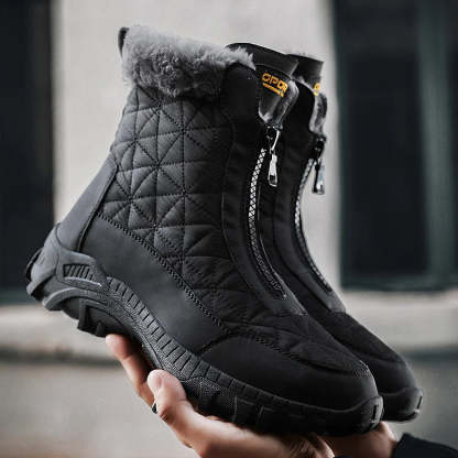 (⏰Limited Time 50% Discount Event) Men's Winter Warm Wide Toe Orthopedic Arch Support Snow Boots Waterproof Non-slip Anti-puncture Work Boots