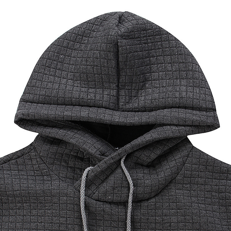 Men's Hoodie Outdoor Sports Solid Color Long Sleeve Daily Tops Apricot Sweatshirt