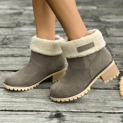 🔥Last Day 70% OFF ⏰Women's Soft Waterproof Wool Lining Boots - Proven Plantar Fasciitis, Foot and Heel Pain Relief