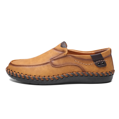 💥Last day deals 70% OFF💥Men's Spring And Summer Walking/Working Stitch Detail Leather Moccasins