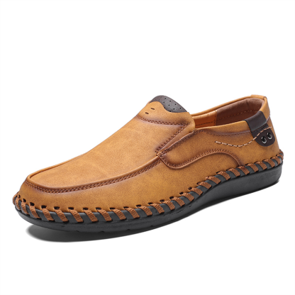 💥Last day deals 70% OFF💥Men's Spring And Summer Walking/Working Stitch Detail Leather Moccasins