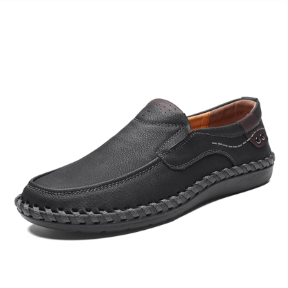 💥Last day deals 70% OFF💥Men's Spring And Summer Walking/Working Stitch Detail Leather Moccasins