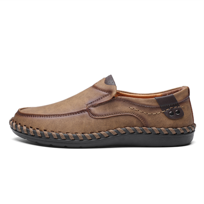 💥Last day deals 70% OFF💥Men's Spring And Summer Walking/Working Stitch Detail Leather Moccasins
