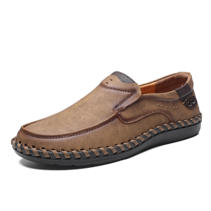 💥Last day deals 70% OFF💥Men's Spring And Summer Walking/Working Stitch Detail Leather Moccasins