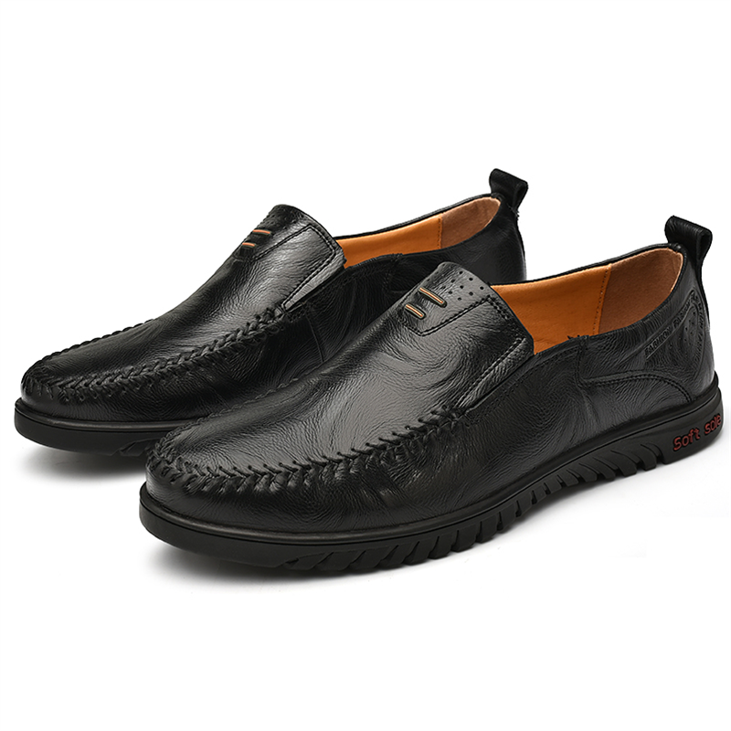 🔥🚀 Hot Sale! Limited Stock! 🌟👟💥Men's Banquet Office Lightweight Design Soft-sole Slip-on Leather Penny Loafers - Proven Plantar Fasciitis, Foot and Heel Pain Relief