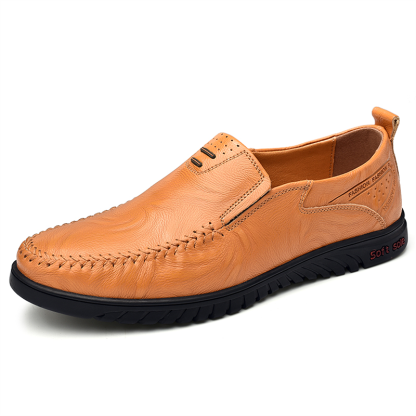 🔥🚀 Hot Sale! Limited Stock! 🌟👟💥Men's Banquet Office Lightweight Design Soft-sole Slip-on Leather Penny Loafers - Proven Plantar Fasciitis, Foot and Heel Pain Relief