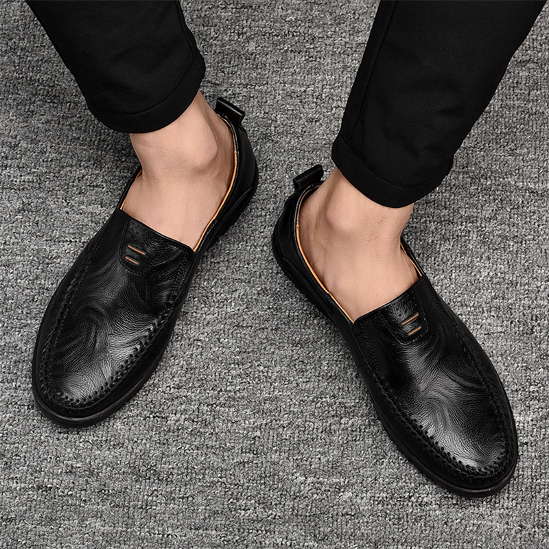 🔥🚀 Hot Sale! Limited Stock! 🌟👟💥Men's Banquet Office Lightweight Design Soft-sole Slip-on Leather Penny Loafers - Proven Plantar Fasciitis, Foot and Heel Pain Relief