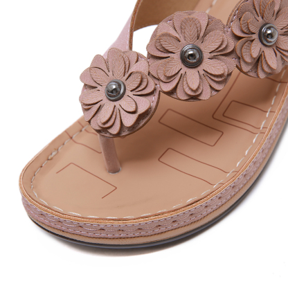 🎁Spring Sale 50% OFF⏳Women's Stylish Comfortable Non-Slip Cushioned Wedge Sandals - Proven Plantar Fasciitis, Foot and Heel Pain Relief