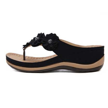 🎁Spring Sale 50% OFF⏳Women's Stylish Comfortable Non-Slip Cushioned Wedge Sandals - Proven Plantar Fasciitis, Foot and Heel Pain Relief