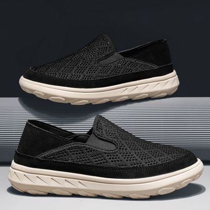 🏃👟50% OFF !!!🔥Last Hour!!🔥Men's Hiking Comfortable Breathable Wear-Resistant Orthopedic Slip-On Loafers