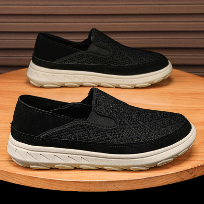 🏃👟50% OFF !!!🔥Last Hour!!🔥Men's Hiking Comfortable Breathable Wear-Resistant Orthopedic Slip-On Loafers