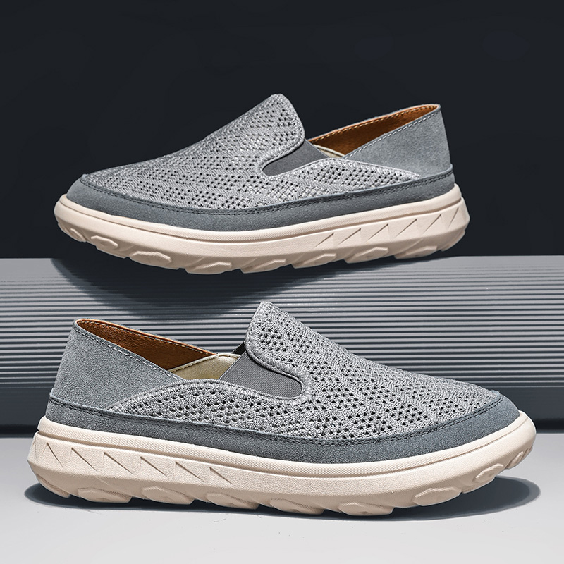 🏃👟50% OFF !!!🔥Last Hour!!🔥Men's Hiking Comfortable Breathable Wear-Resistant Orthopedic Slip-On Loafers