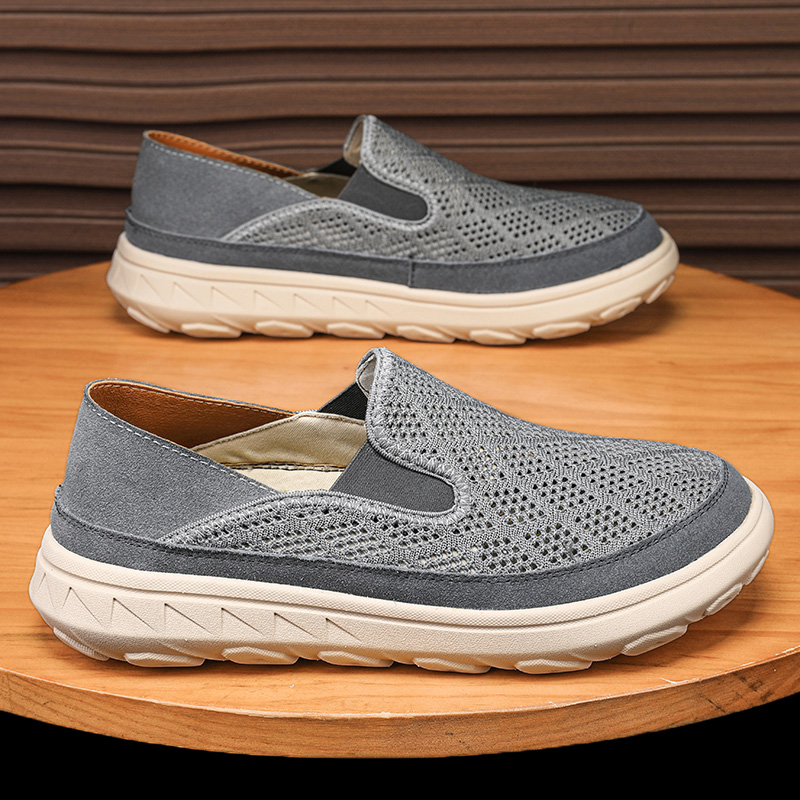 🏃👟50% OFF !!!🔥Last Hour!!🔥Men's Hiking Comfortable Breathable Wear-Resistant Orthopedic Slip-On Loafers