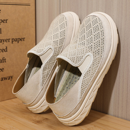 🏃👟50% OFF !!!🔥Last Hour!!🔥Men's Hiking Comfortable Breathable Wear-Resistant Orthopedic Slip-On Loafers