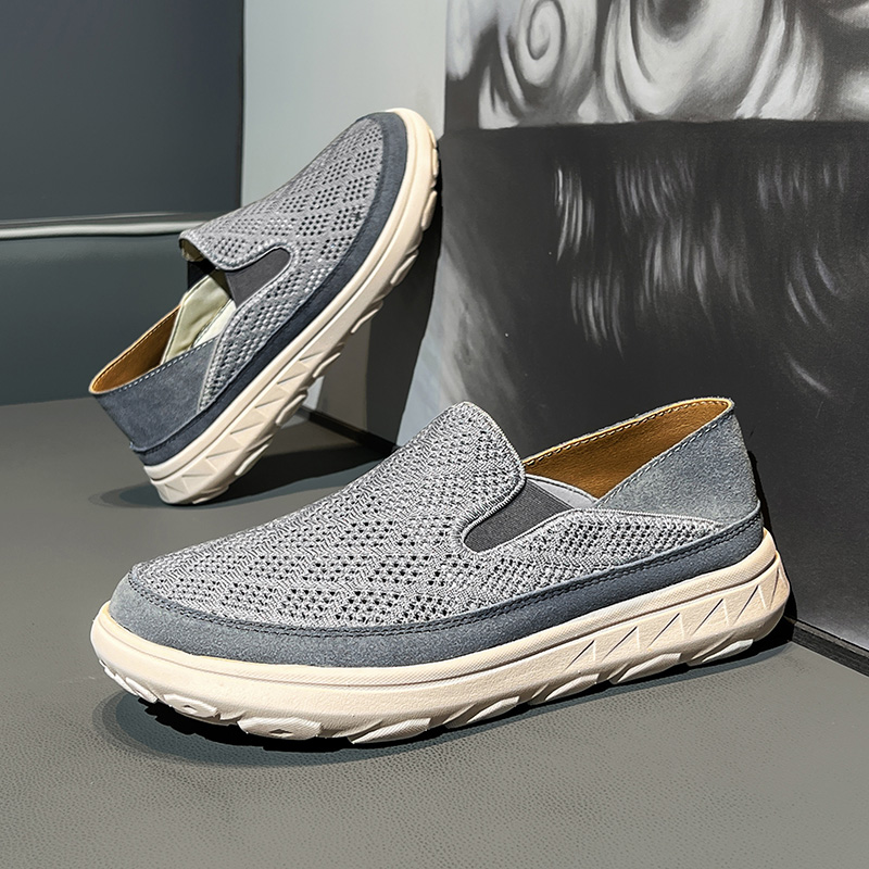 🏃👟50% OFF !!!🔥Last Hour!!🔥Men's Hiking Comfortable Breathable Wear-Resistant Orthopedic Slip-On Loafers