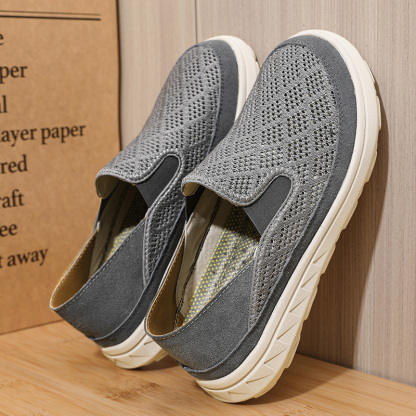 🏃👟50% OFF !!!🔥Last Hour!!🔥Men's Hiking Comfortable Breathable Wear-Resistant Orthopedic Slip-On Loafers