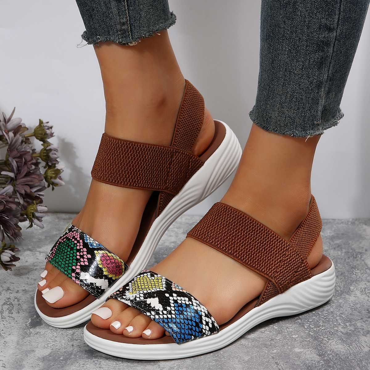 🎁Spring Sale 50% OFF⏳Women's Daily Soft and Comfortable Non-slip Arch Support Sandals - Proven Plantar Fasciitis, Foot and Heel Pain Relief