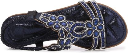 🌸🎉Hot Sale 50% OFF✨⏳Women Rhinestone Sandals T-Strap Buckle Bohemian Pearl Crystal Flat Sandals