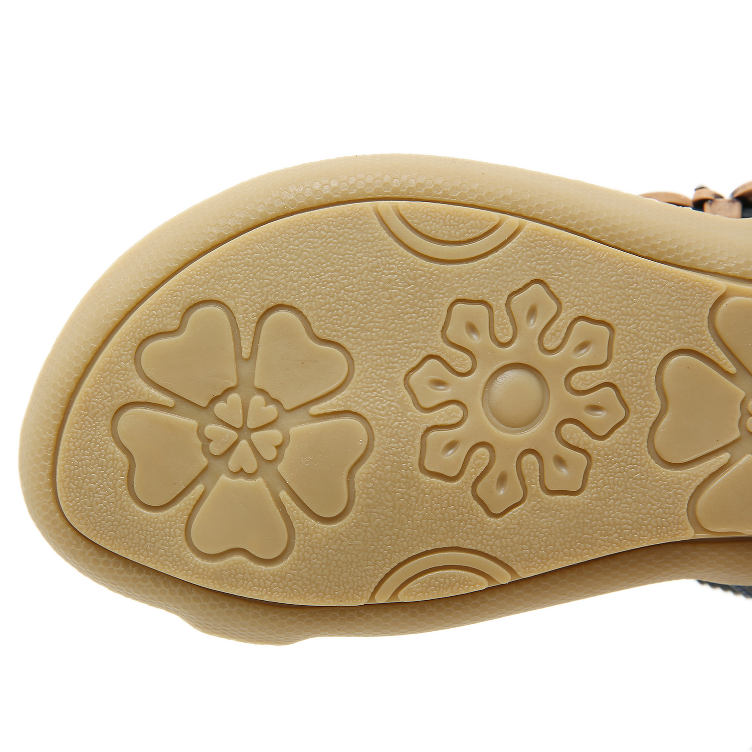 🌸🎉Hot Sale 50% OFF✨⏳Womens Sandals Flats Shoes: Comfortable Bohemian Beaded Dressy Flat Casual Ankle Strap Elastic Slip on Beach Sandal