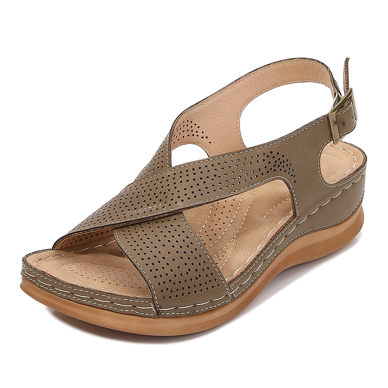 🌸🎉Hot Sale 50% OFF✨⏳Causal Orthoperdic Wedge Sandals for Women - Proven Plantar Fasciitis, Foot and Heel Pain Relief