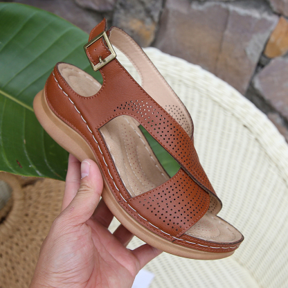 🌸🎉Hot Sale 50% OFF✨⏳Causal Orthoperdic Wedge Sandals for Women - Proven Plantar Fasciitis, Foot and Heel Pain Relief
