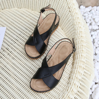 🌸🎉Hot Sale 50% OFF✨⏳Causal Orthoperdic Wedge Sandals for Women - Proven Plantar Fasciitis, Foot and Heel Pain Relief