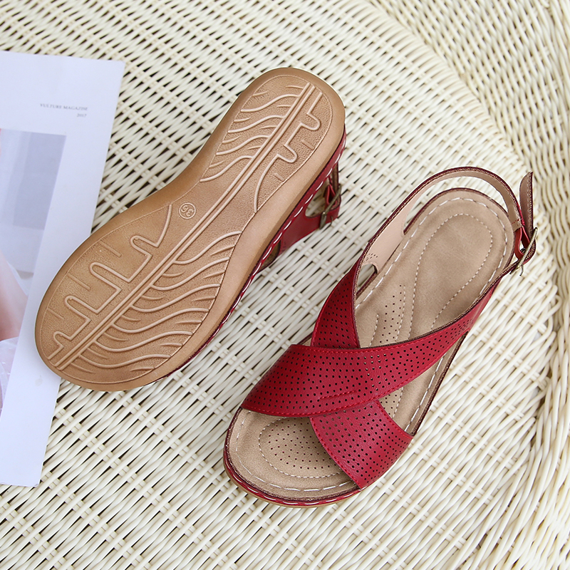 🌸🎉Hot Sale 50% OFF✨⏳Causal Orthoperdic Wedge Sandals for Women - Proven Plantar Fasciitis, Foot and Heel Pain Relief