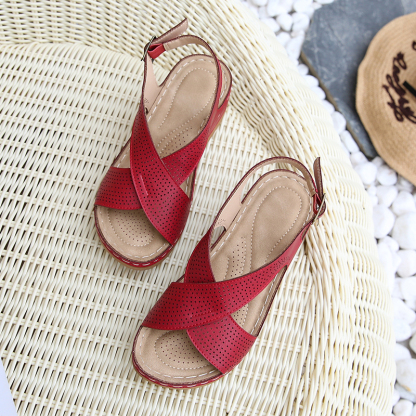 🌸🎉Hot Sale 50% OFF✨⏳Causal Orthoperdic Wedge Sandals for Women - Proven Plantar Fasciitis, Foot and Heel Pain Relief