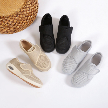 🌸🎉 Last Chance! 50% OFF✨🥿💫Women's Nursing Home Wide Toe Orthopedic Adjustable Strap Neuropathic Shoes - Proven Plantar Fasciitis, Foot and Heel Pain Relief