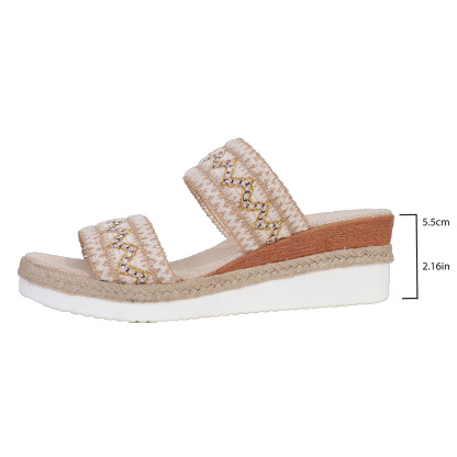 🎁Spring Sale 50% OFF⏳Women's Daily Comfort Lightweight Non-slip Floral Wedge Sandals - Proven Plantar Fasciitis, Foot and Heel Pain Relief