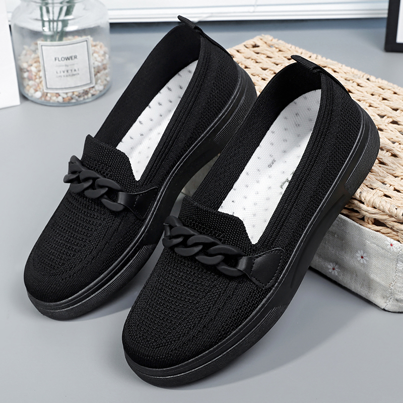 🚶‍♀️🥿70% OFF !!!✨Clearance!!✨Women's Nursing Home Comfortable Breathable Lightweight Wide Toe Arch Support Orthopedic Loafers