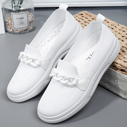 🚶‍♀️🥿70% OFF !!!✨Clearance!!✨Women's Nursing Home Comfortable Breathable Lightweight Wide Toe Arch Support Orthopedic Loafers