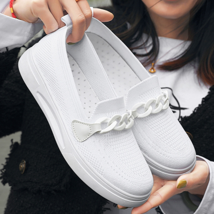🚶‍♀️🥿70% OFF !!!✨Clearance!!✨Women's Nursing Home Comfortable Breathable Lightweight Wide Toe Arch Support Orthopedic Loafers