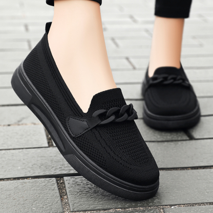 🚶‍♀️🥿70% OFF !!!✨Clearance!!✨Women's Nursing Home Comfortable Breathable Lightweight Wide Toe Arch Support Orthopedic Loafers