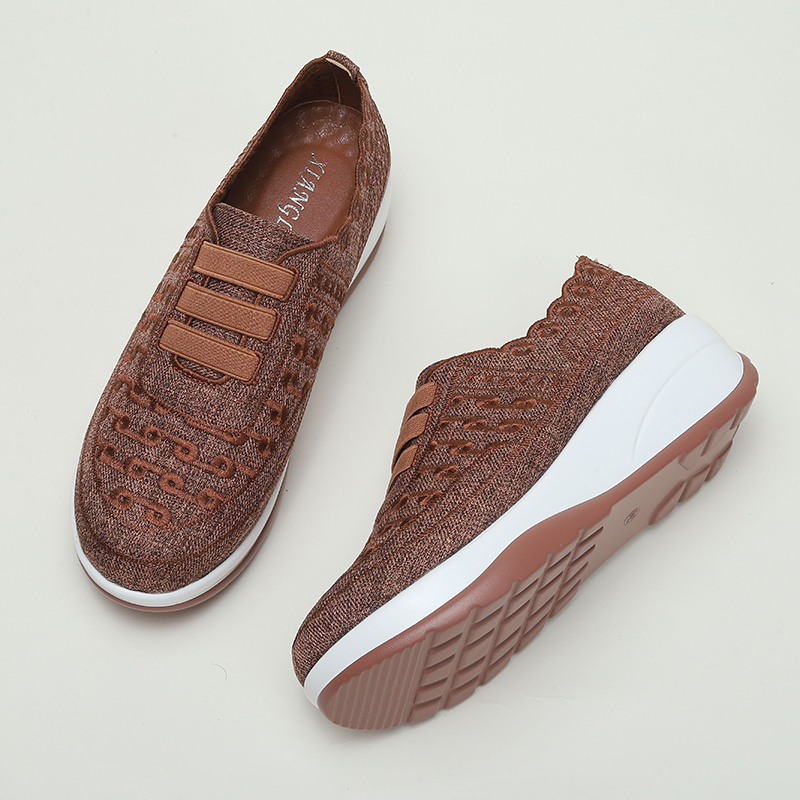 🔥Last Day 50% OFF ⏰Women's Orthopedic Sneakers, Breathable Knit Mesh Walking Shoes,Women Slip On Walking Shoes Orthopedic Shoes - Proven Plantar Fasciitis, Foot and Heel Pain Relief