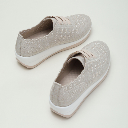 🔥Last Day 50% OFF ⏰Women's Orthopedic Sneakers, Breathable Knit Mesh Walking Shoes,Women Slip On Walking Shoes Orthopedic Shoes - Proven Plantar Fasciitis, Foot and Heel Pain Relief