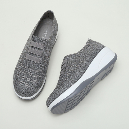 🔥Last Day 50% OFF ⏰Women's Orthopedic Sneakers, Breathable Knit Mesh Walking Shoes,Women Slip On Walking Shoes Orthopedic Shoes - Proven Plantar Fasciitis, Foot and Heel Pain Relief