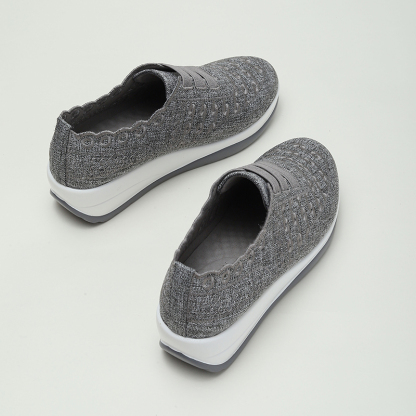 🔥Last Day 50% OFF ⏰Women's Orthopedic Sneakers, Breathable Knit Mesh Walking Shoes,Women Slip On Walking Shoes Orthopedic Shoes - Proven Plantar Fasciitis, Foot and Heel Pain Relief