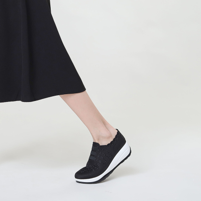 🔥Last Day 50% OFF ⏰Women's Orthopedic Sneakers, Breathable Knit Mesh Walking Shoes,Women Slip On Walking Shoes Orthopedic Shoes - Proven Plantar Fasciitis, Foot and Heel Pain Relief