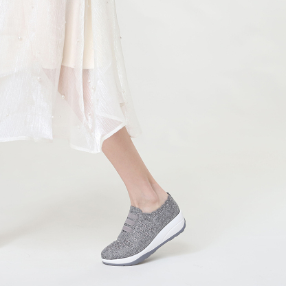 🔥Last Day 50% OFF ⏰Women's Orthopedic Sneakers, Breathable Knit Mesh Walking Shoes,Women Slip On Walking Shoes Orthopedic Shoes - Proven Plantar Fasciitis, Foot and Heel Pain Relief
