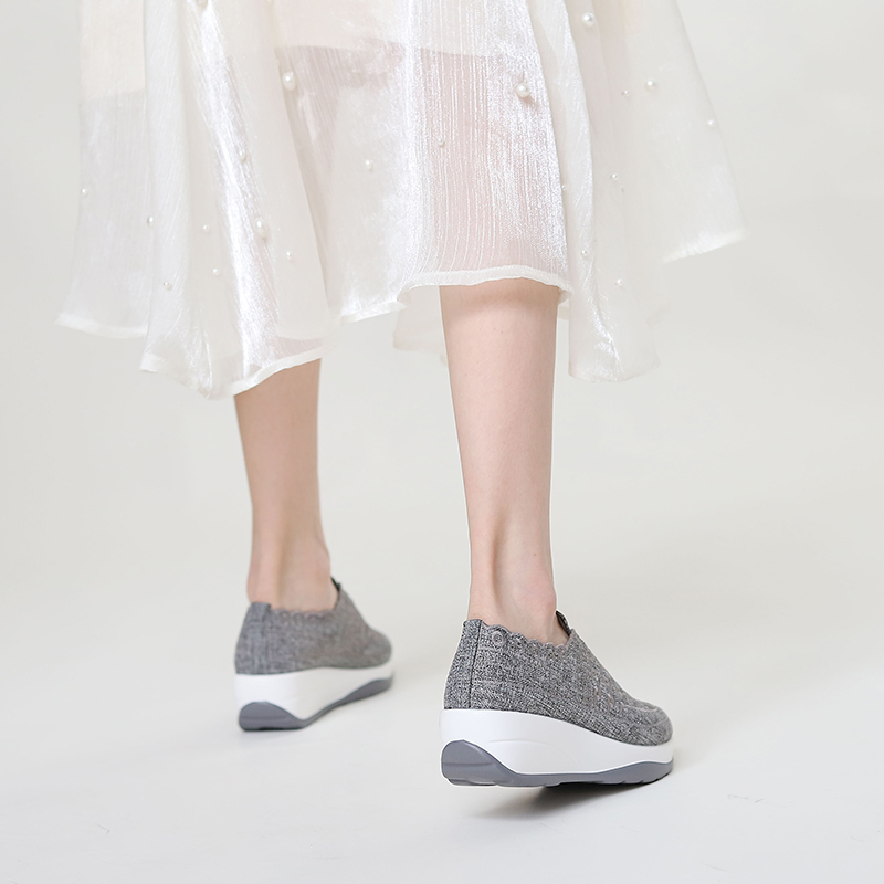 🔥Last Day 50% OFF ⏰Women's Orthopedic Sneakers, Breathable Knit Mesh Walking Shoes,Women Slip On Walking Shoes Orthopedic Shoes - Proven Plantar Fasciitis, Foot and Heel Pain Relief